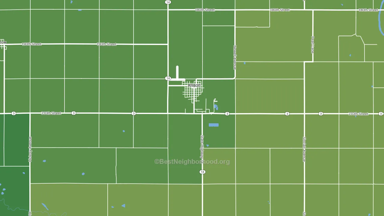 50602, IA block-group voter-turnout map