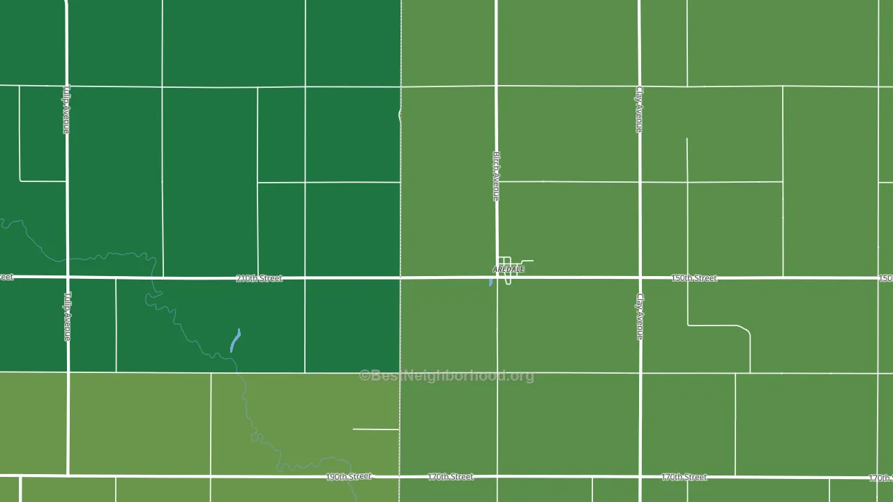 50605, IA block-group voter-turnout map