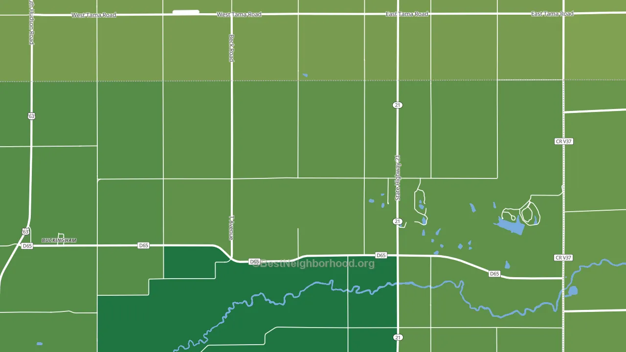 50612, IA block-group voter-turnout map