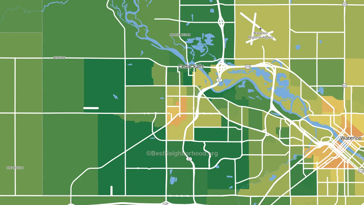 50613, IA block-group voter-turnout map