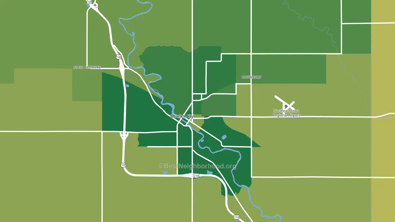 50616, IA block-group voter-turnout map