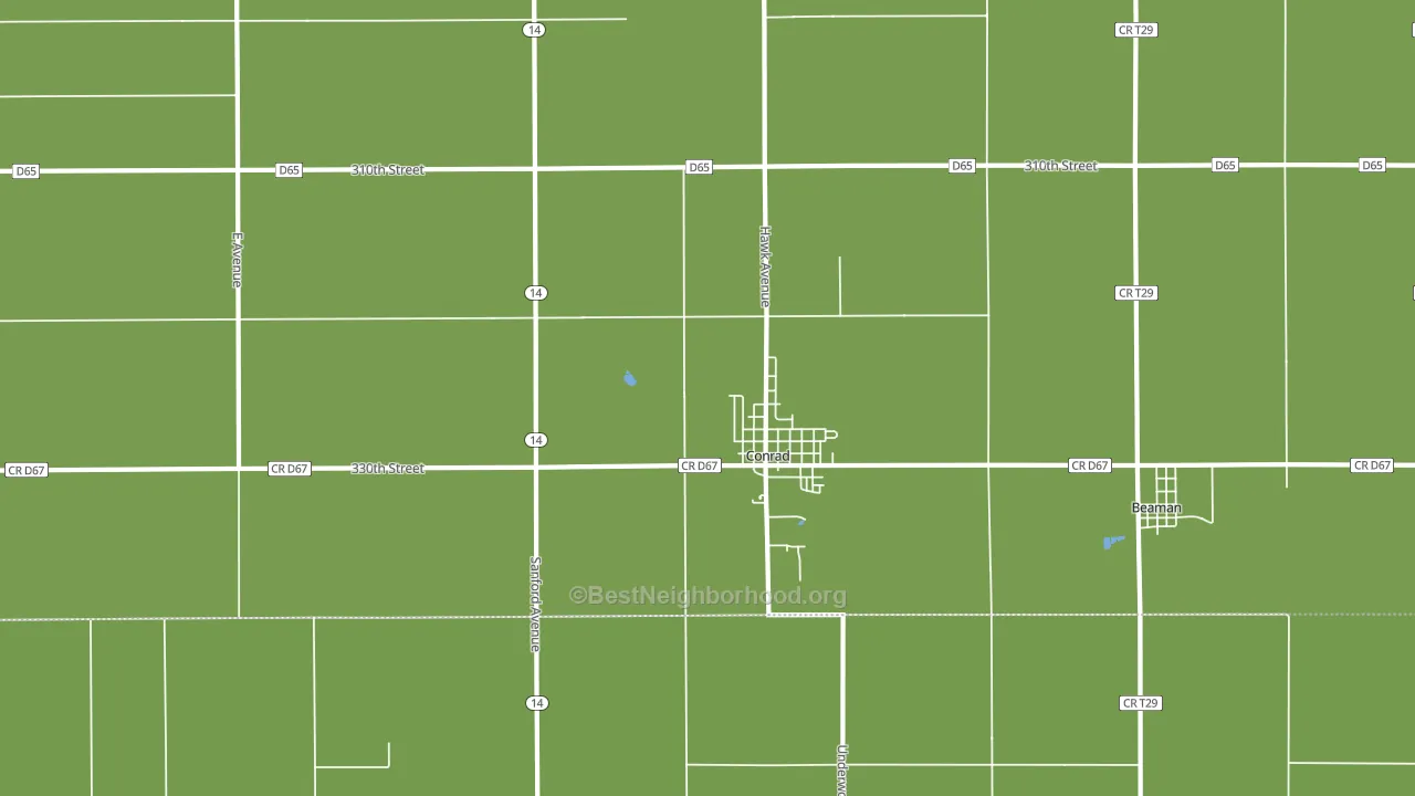 50621, IA block-group voter-turnout map