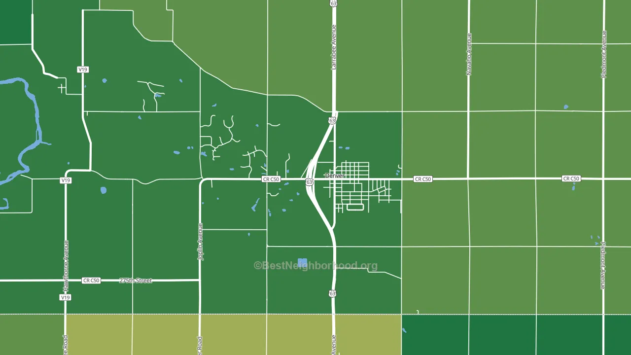 50622, IA block-group voter-turnout map