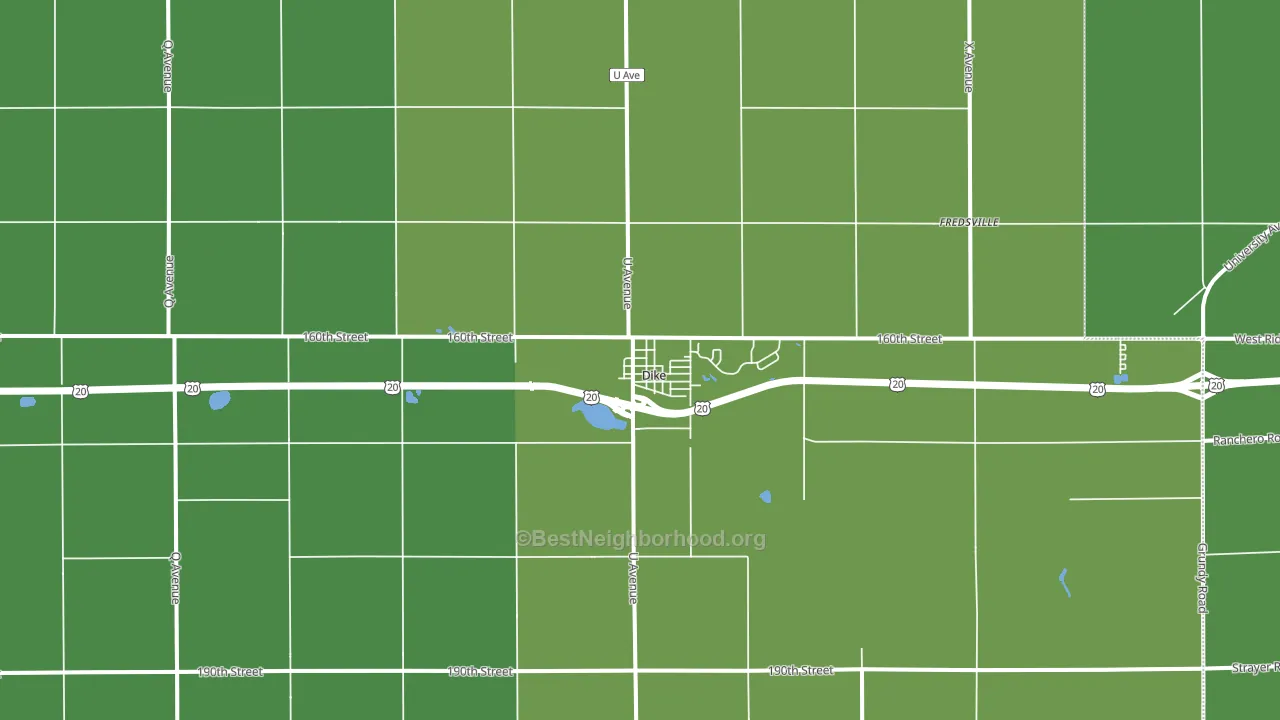 50624, IA block-group voter-turnout map