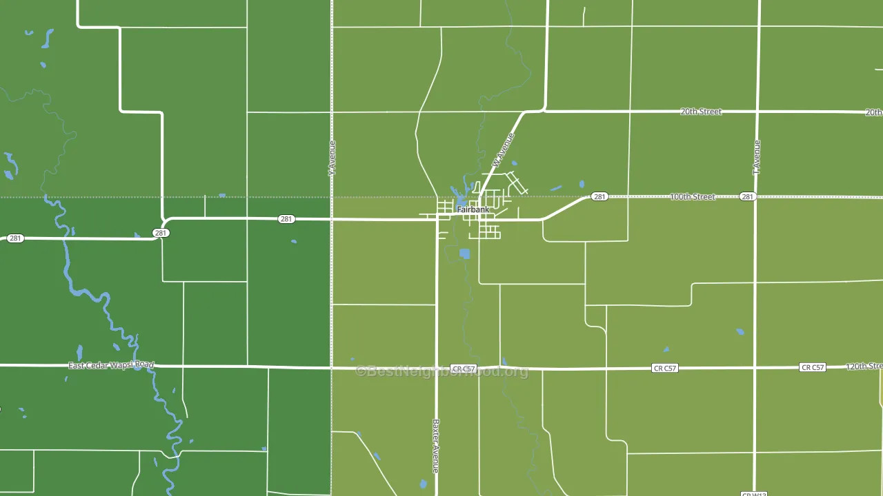 50629, IA block-group voter-turnout map