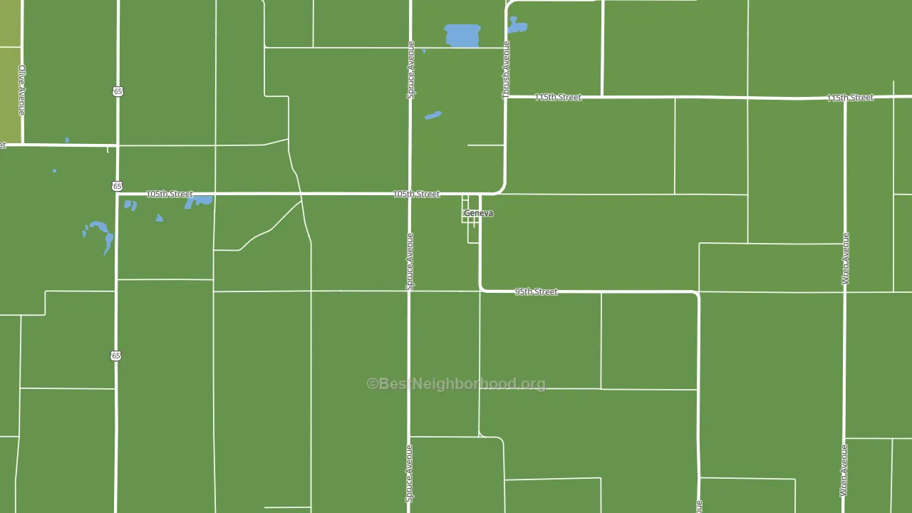 50633, IA block-group voter-turnout map