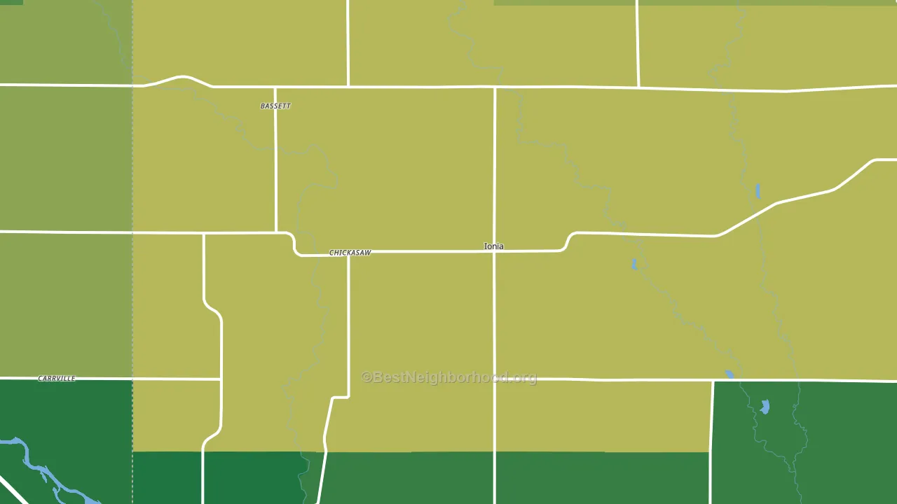 50645, IA block-group voter-turnout map