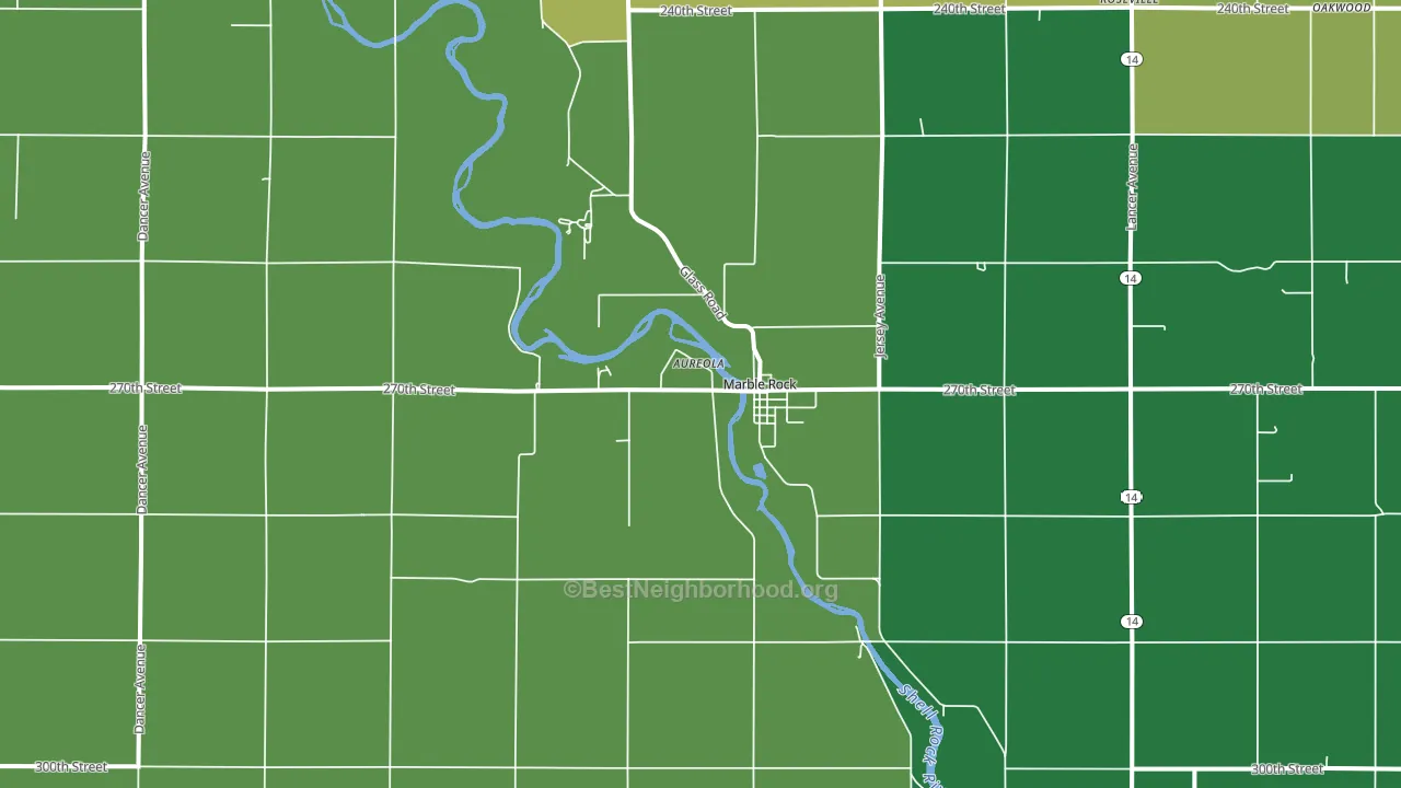 50653, IA block-group voter-turnout map