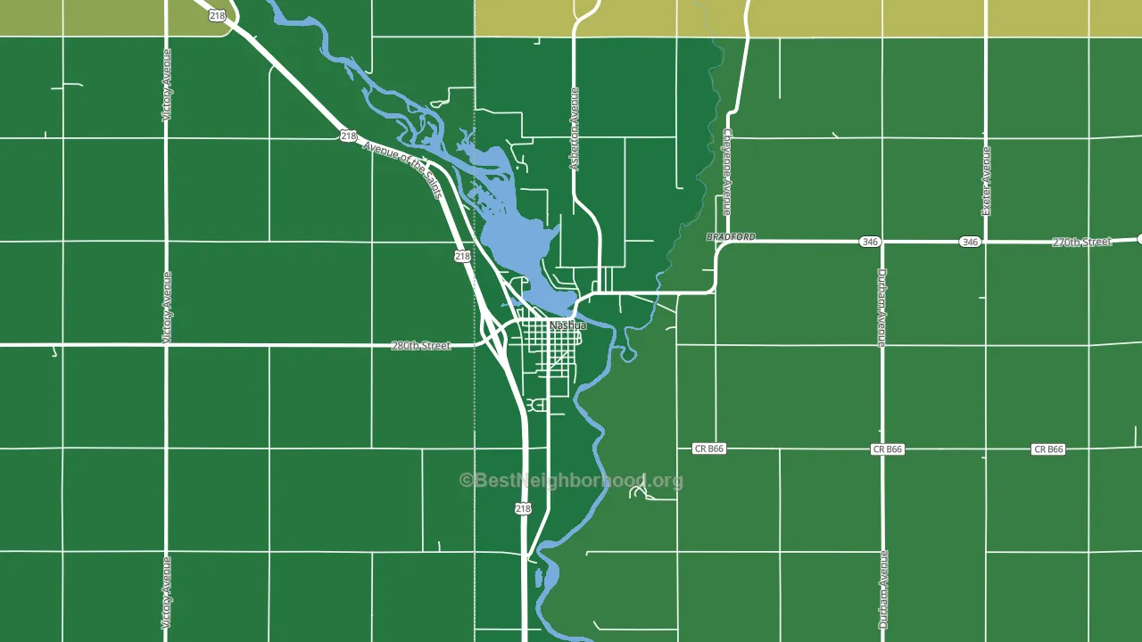 50658, IA block-group voter-turnout map