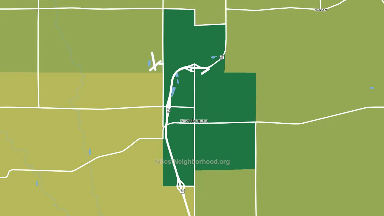 50659, IA block-group voter-turnout map