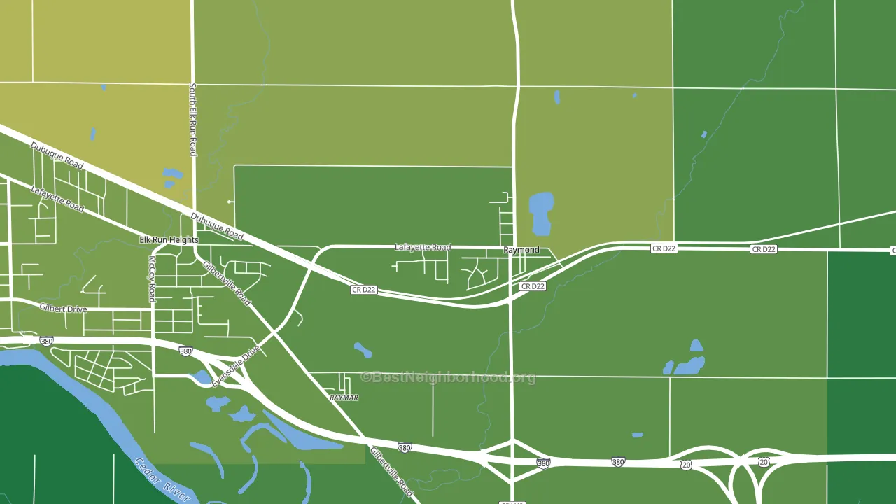50667, IA block-group voter-turnout map