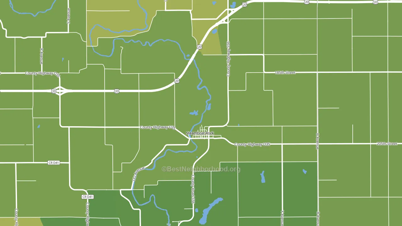 50672, IA block-group voter-turnout map