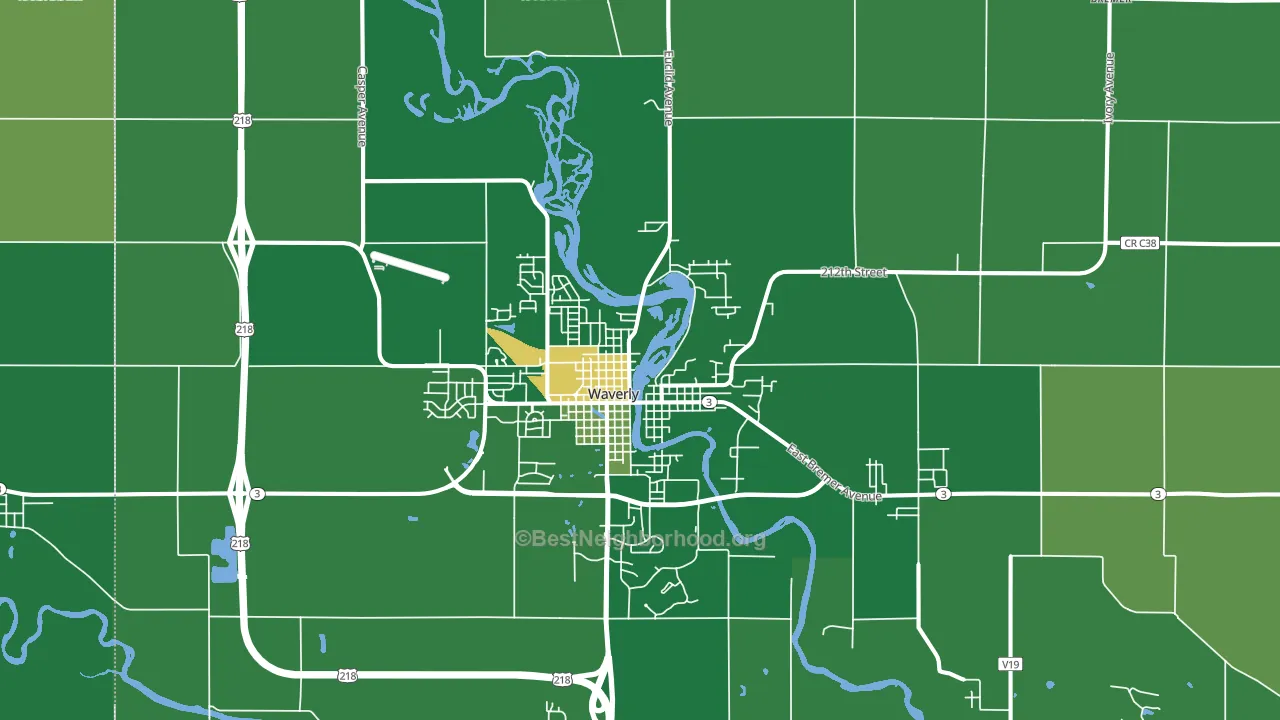 50677, IA block-group voter-turnout map
