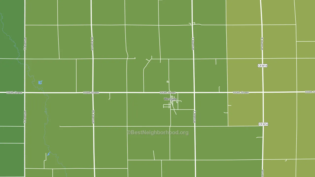 50681, IA block-group voter-turnout map