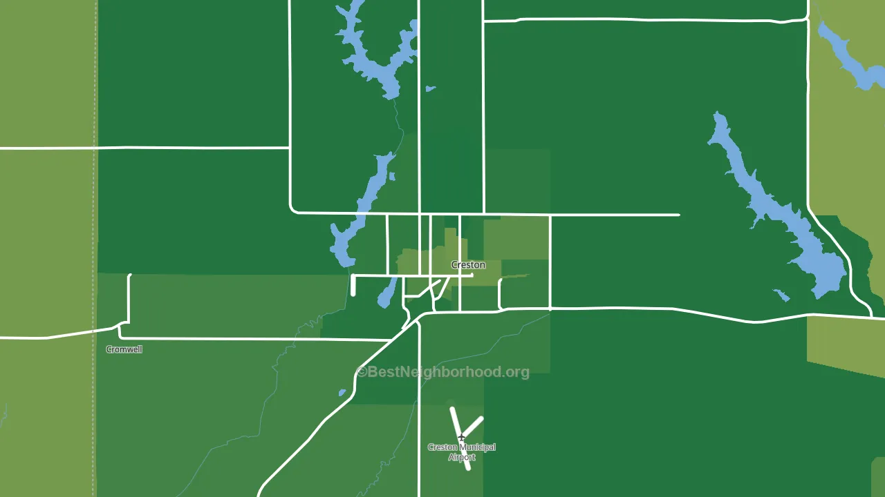 50801, IA block-group voter-turnout map