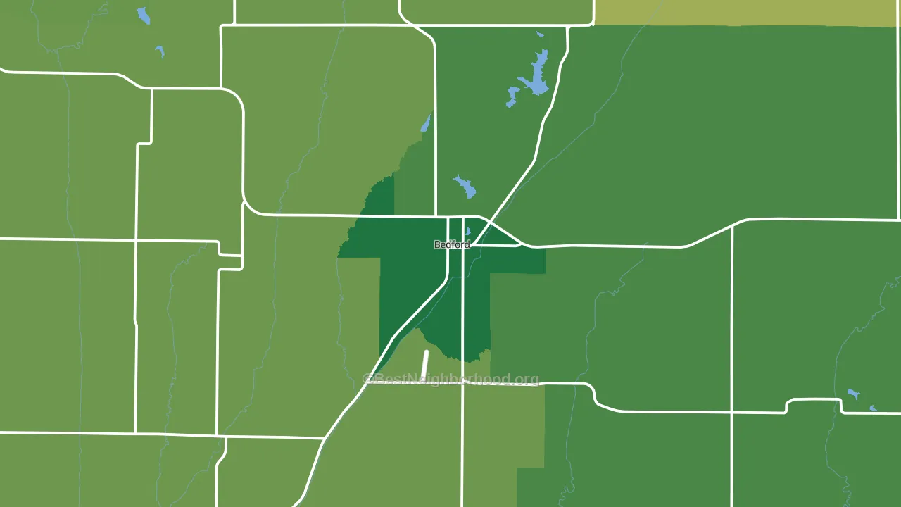 50833, IA block-group voter-turnout map