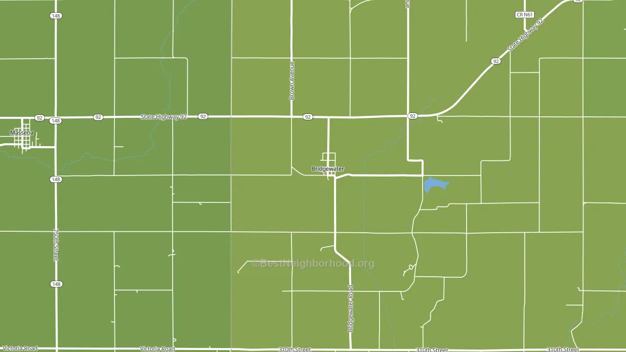 50837, IA block-group voter-turnout map