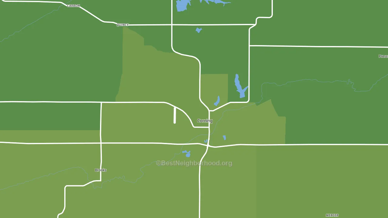 50841, IA block-group voter-turnout map