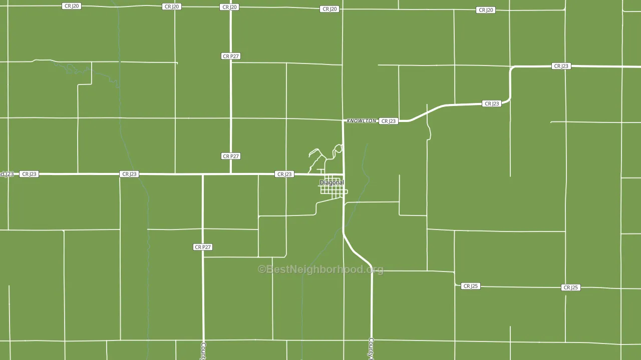 50845, IA block-group voter-turnout map