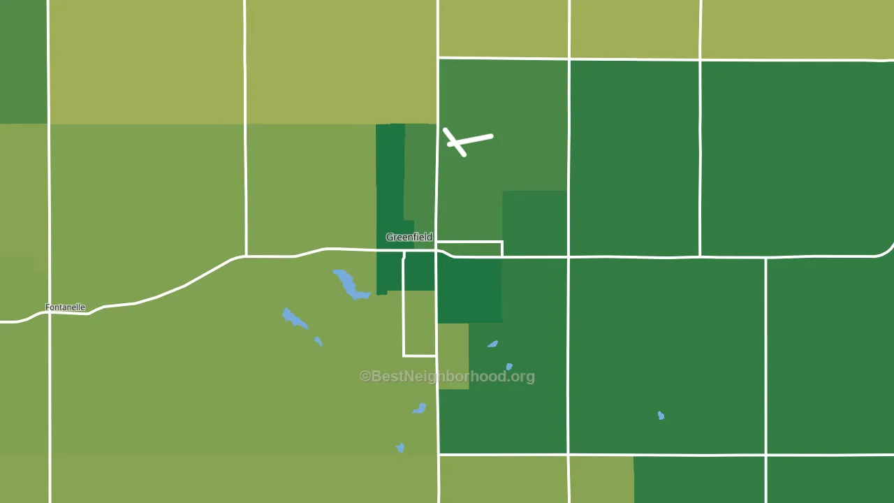 50849, IA block-group voter-turnout map