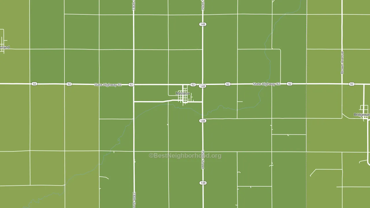 50853, IA block-group voter-turnout map
