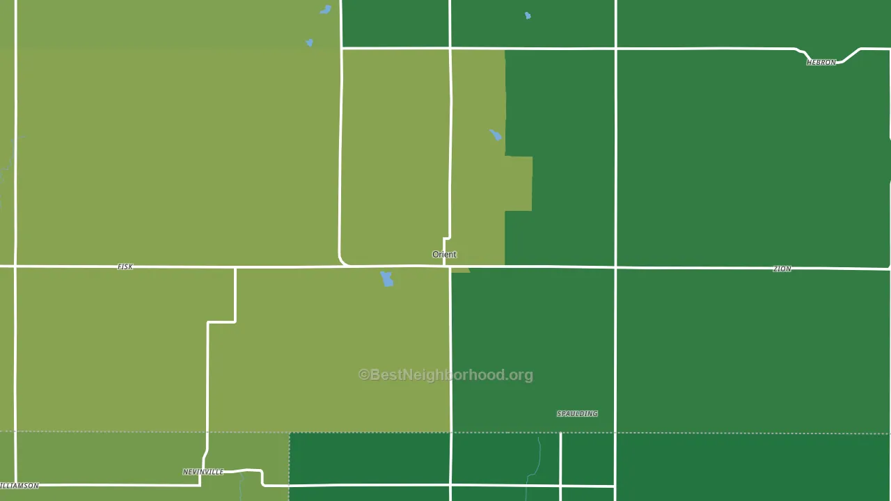 50858, IA block-group voter-turnout map