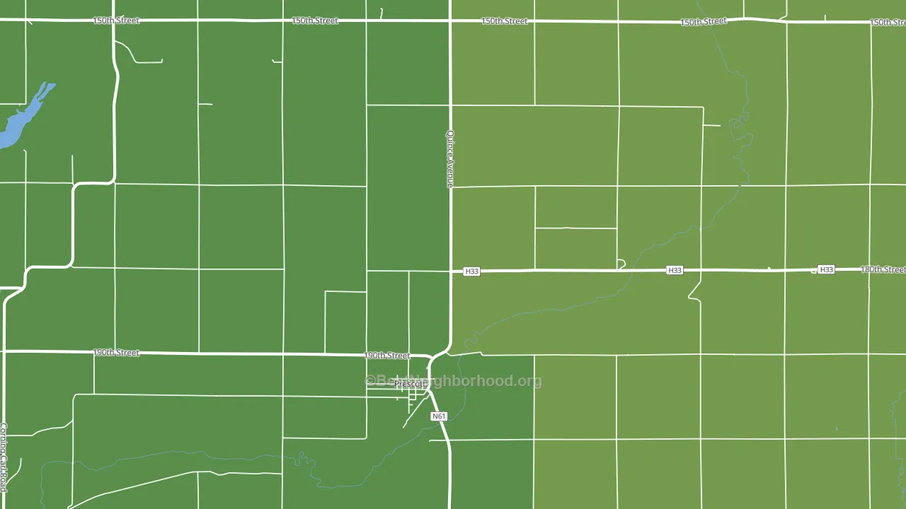 50859, IA block-group voter-turnout map