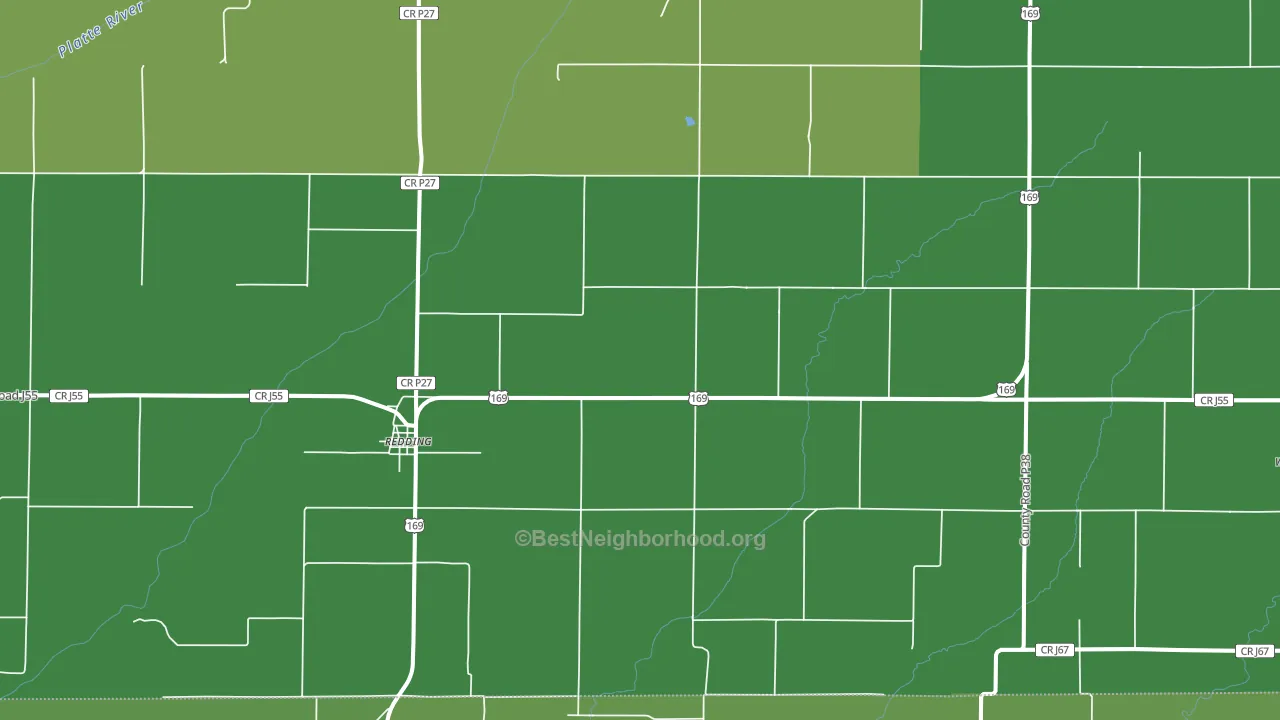 50860, IA block-group voter-turnout map