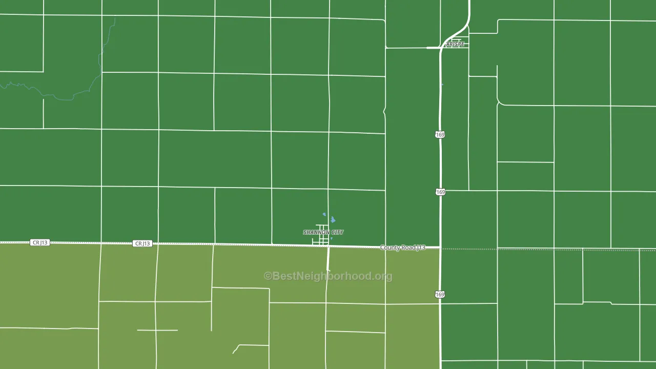 50861, IA block-group voter-turnout map