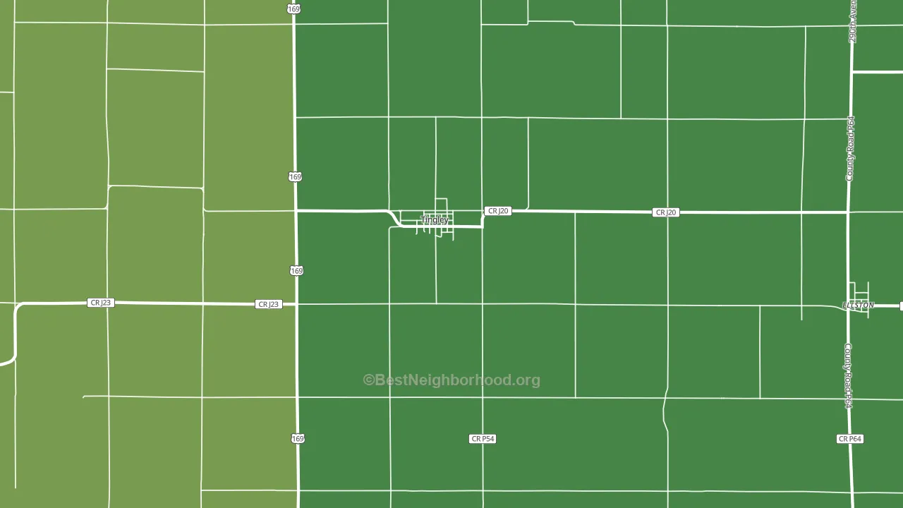 50863, IA block-group voter-turnout map
