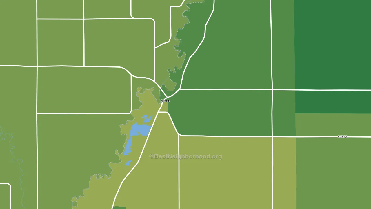 51001, IA block-group voter-turnout map