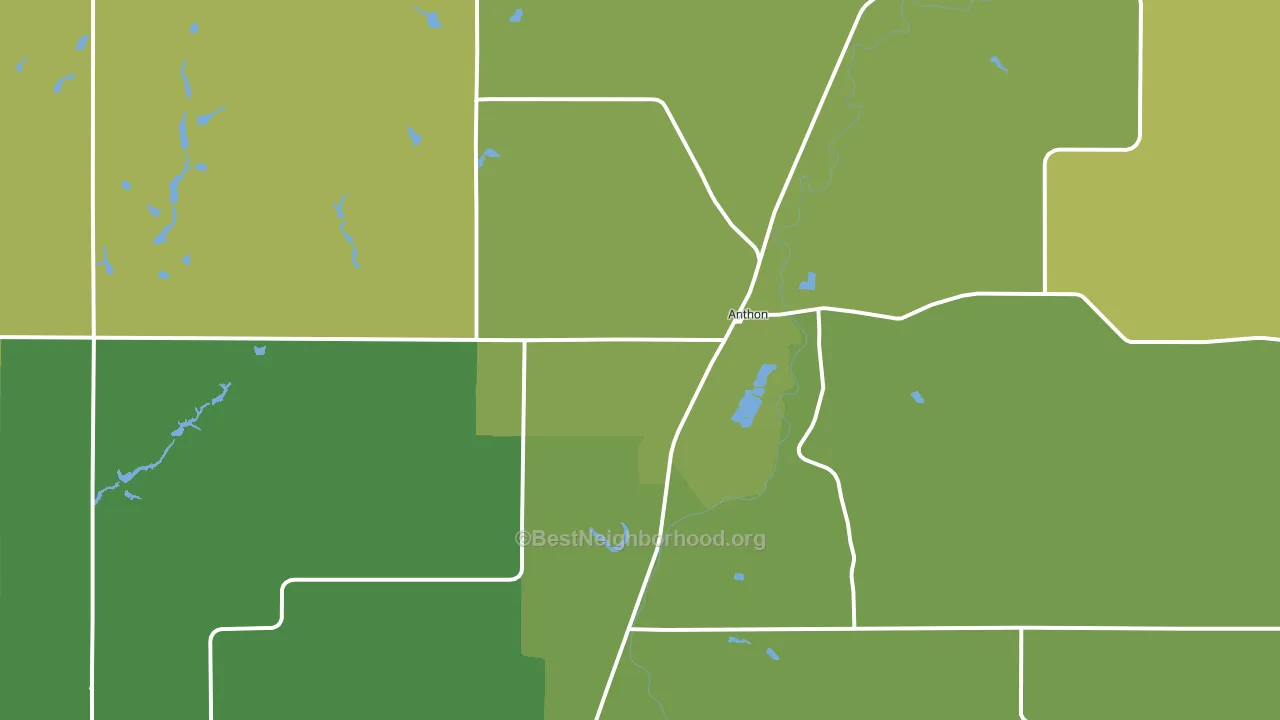 51004, IA block-group voter-turnout map