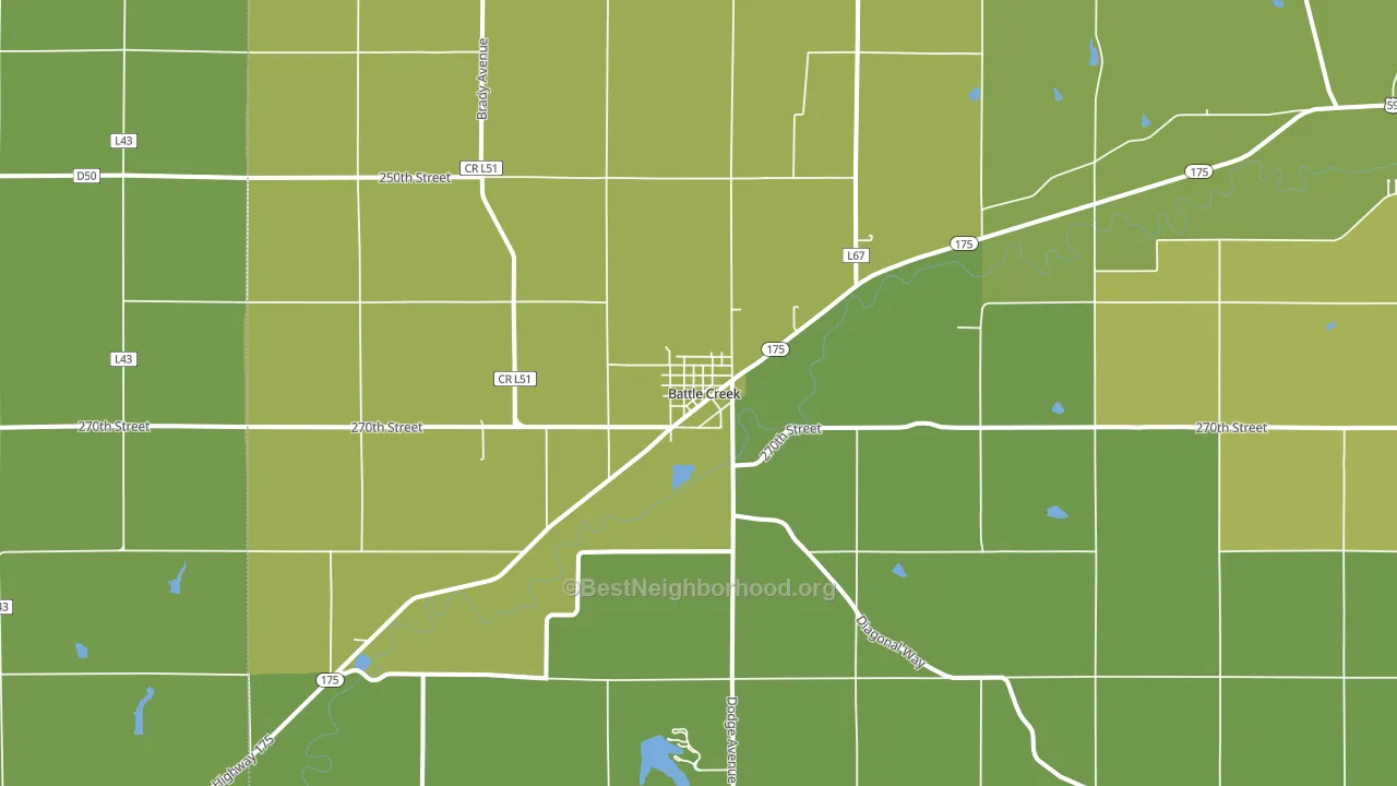 51006, IA block-group voter-turnout map