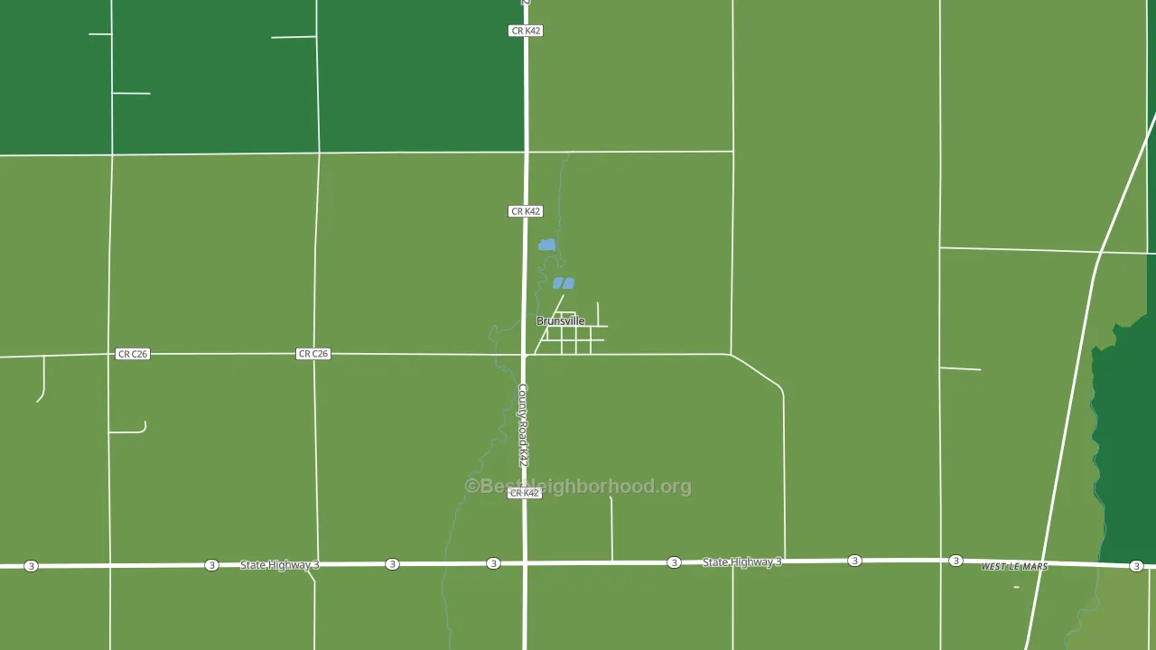 51008, IA block-group voter-turnout map