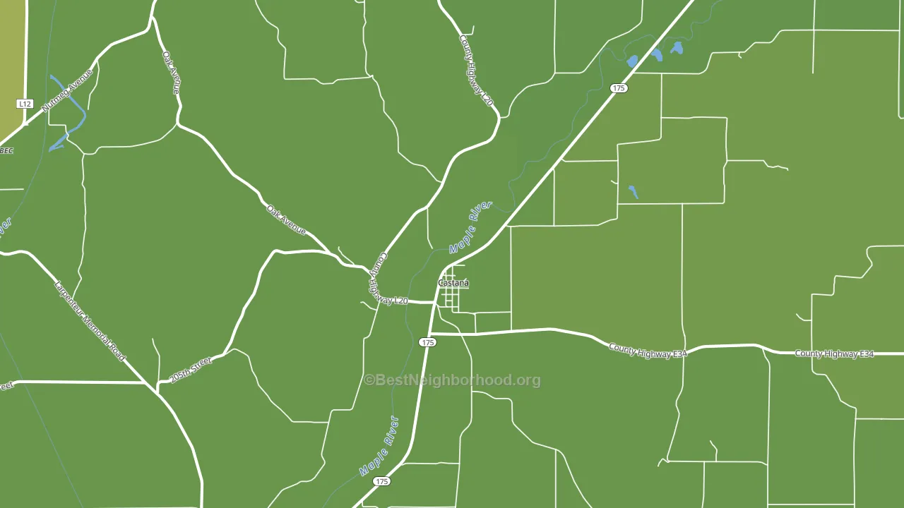 51010, IA block-group voter-turnout map