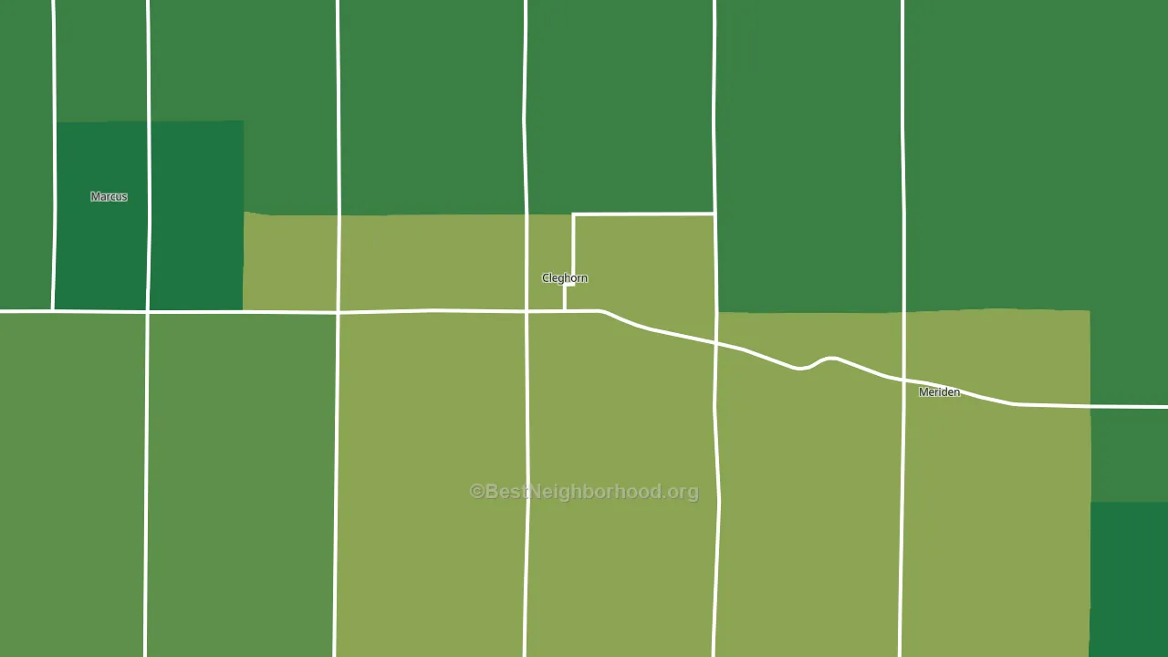 51014, IA block-group voter-turnout map