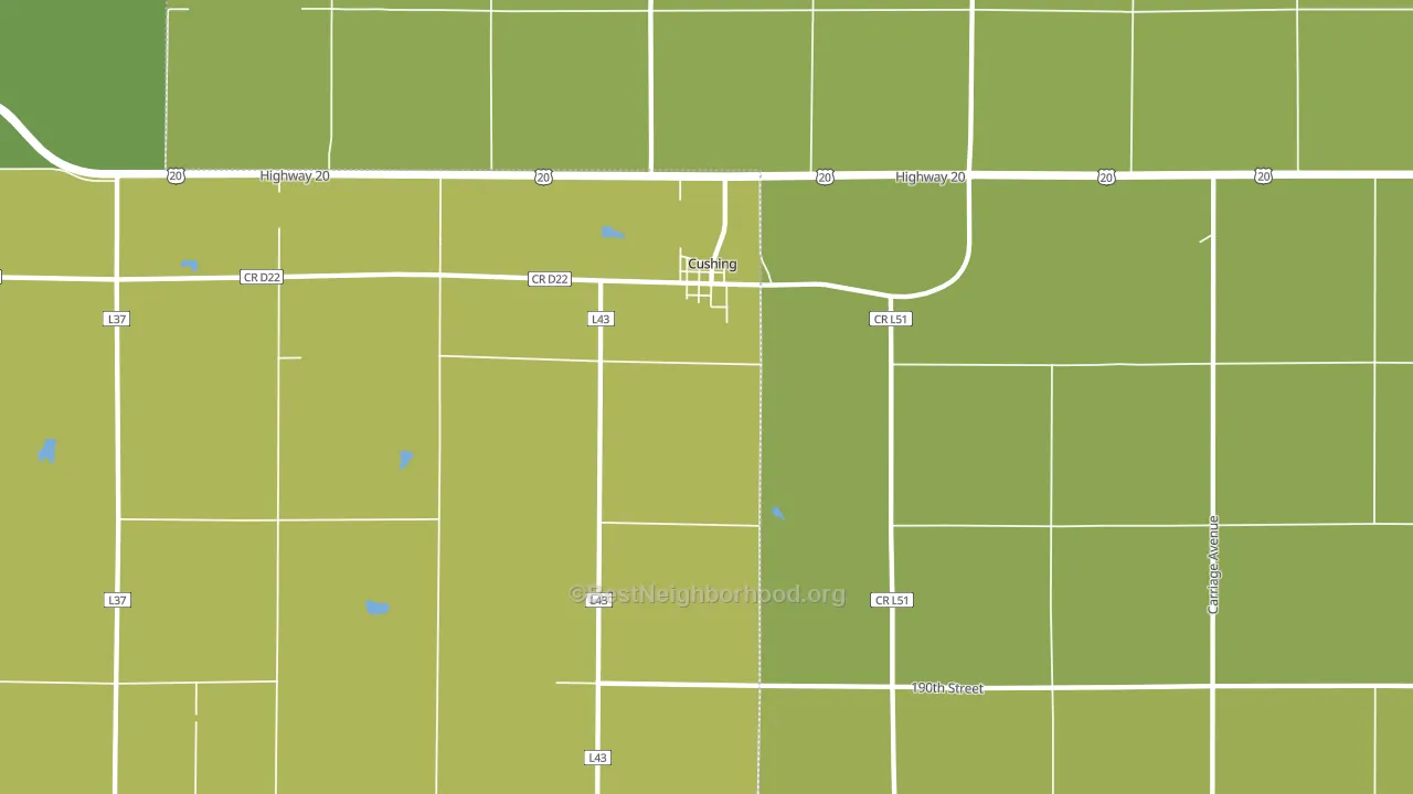 51018, IA block-group voter-turnout map