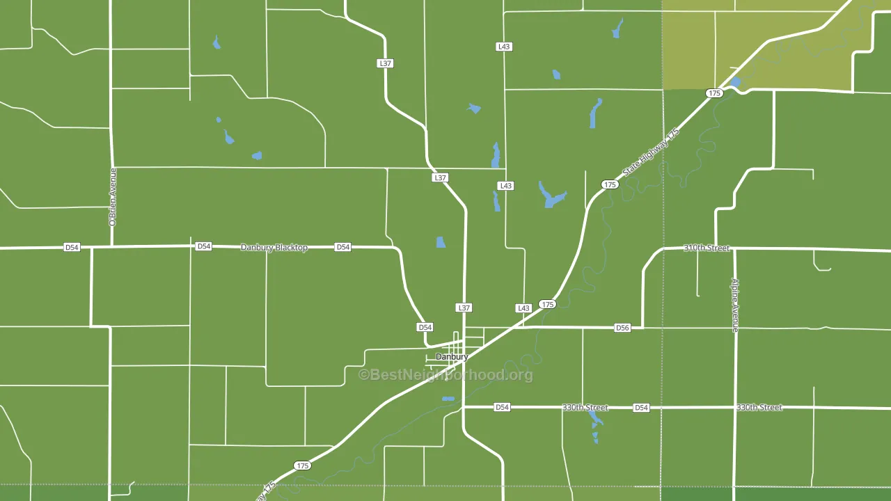 51019, IA block-group voter-turnout map