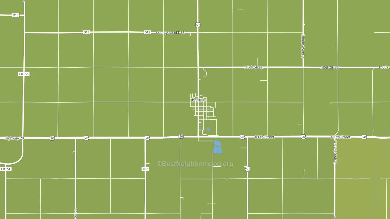 51025, IA block-group voter-turnout map