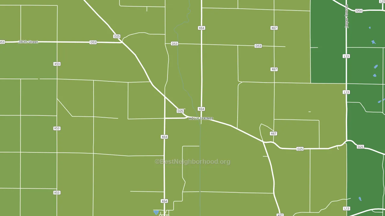 51026, IA block-group voter-turnout map