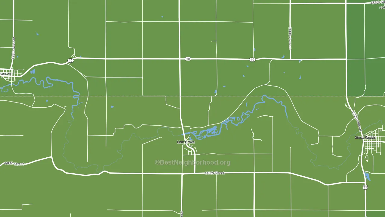 51033, IA block-group voter-turnout map