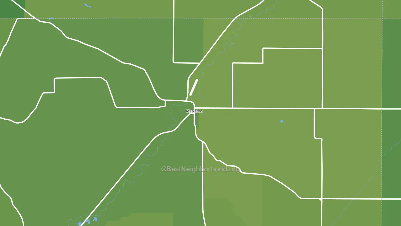 51034, IA block-group voter-turnout map