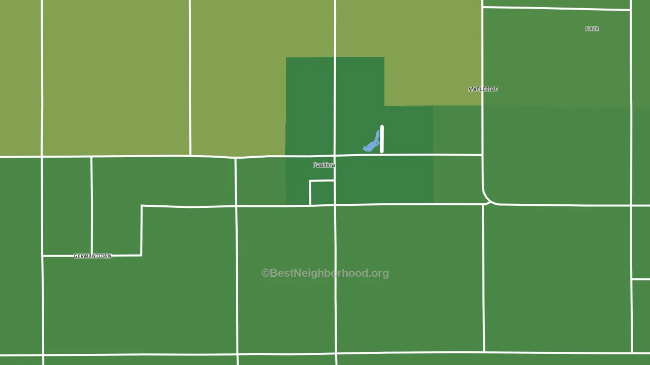 51046, IA block-group voter-turnout map