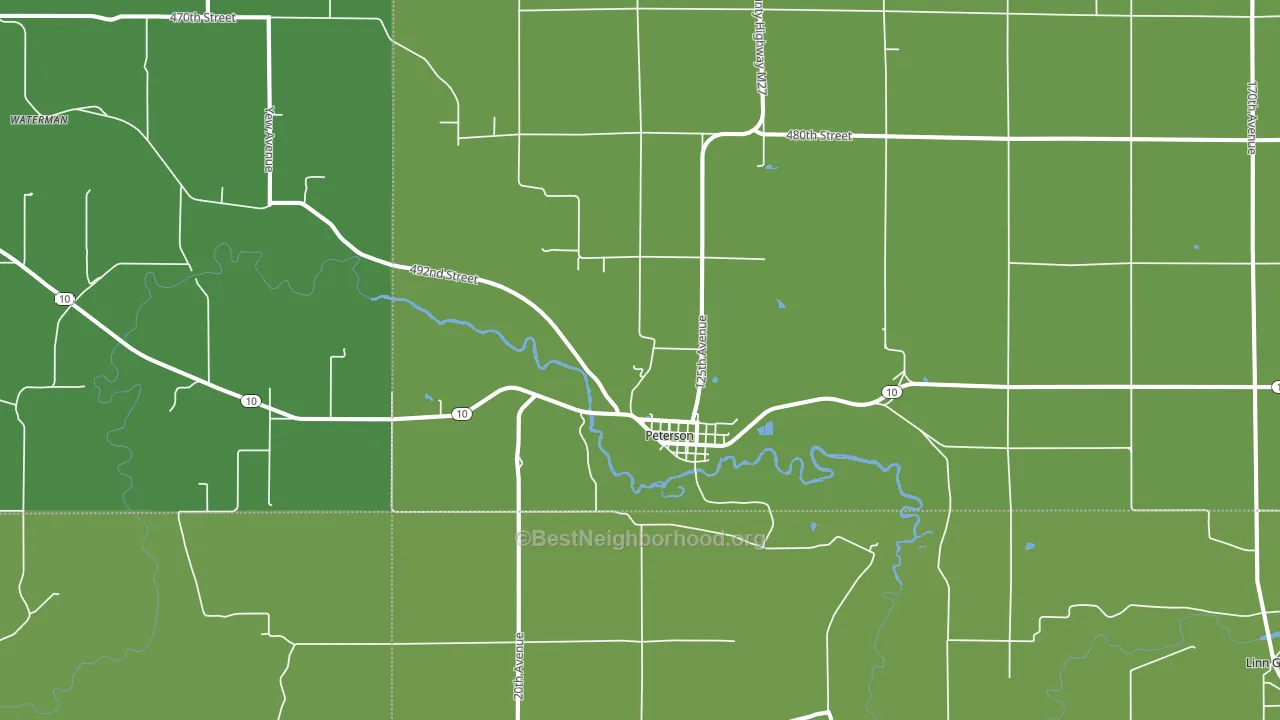 51047, IA block-group voter-turnout map