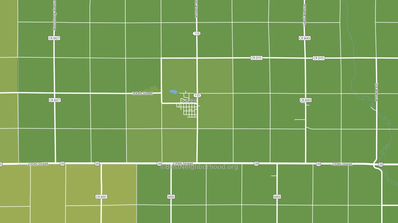 51053, IA block-group voter-turnout map