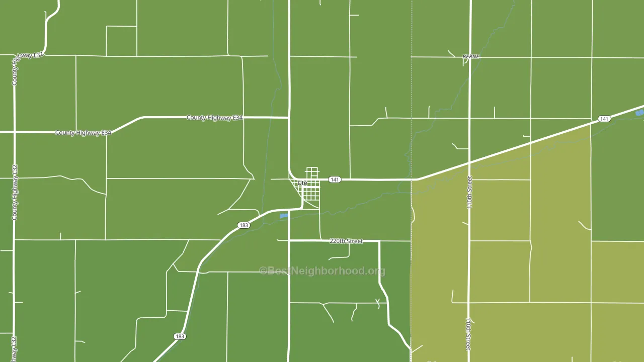 51060, IA block-group voter-turnout map