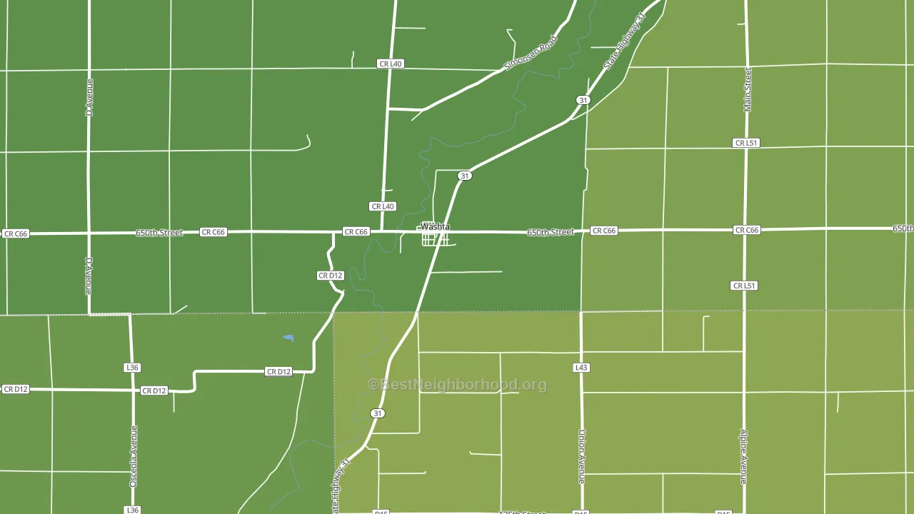 51061, IA block-group voter-turnout map