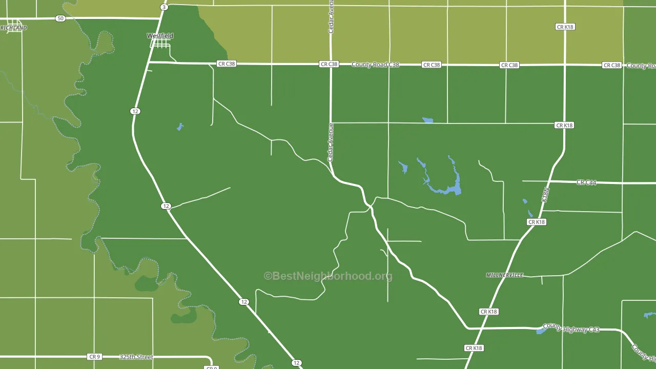 51062, IA block-group voter-turnout map
