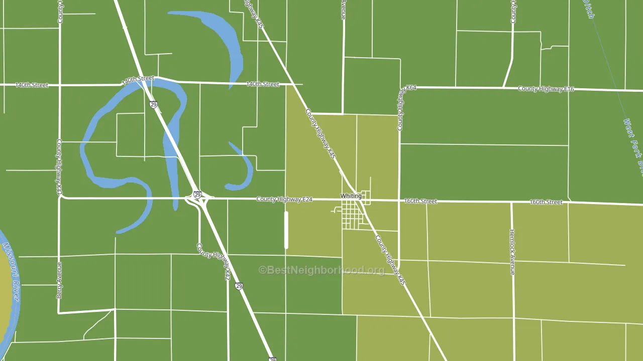 51063, IA block-group voter-turnout map