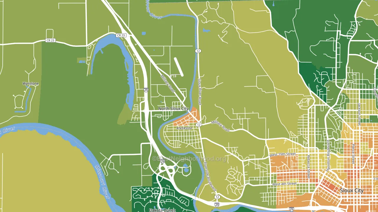 51109, IA block-group voter-turnout map